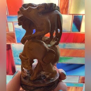 Wood African Animal Carving